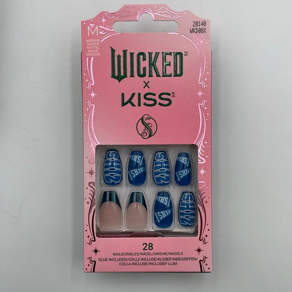 Wicked X Kiss Nails & Wicked X Falscara Lash Kits Valentine’s Party‎ Cosplay NEW